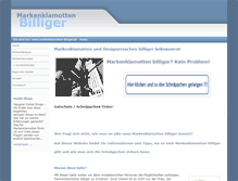 Tablet Screenshot of markenklamotten-billiger.de